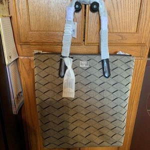 NWT - Fossil Black & Grey Fairfax Tote